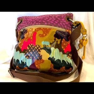 FABULOUS FOSSIL KEY-Per COLORFUL CROSSBODY SLING
